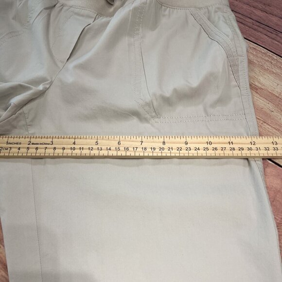 Talbots Beige Straight Leg Elastic Waist Ankle Pants BD1024, Size: 6P - Picture 5 of 7